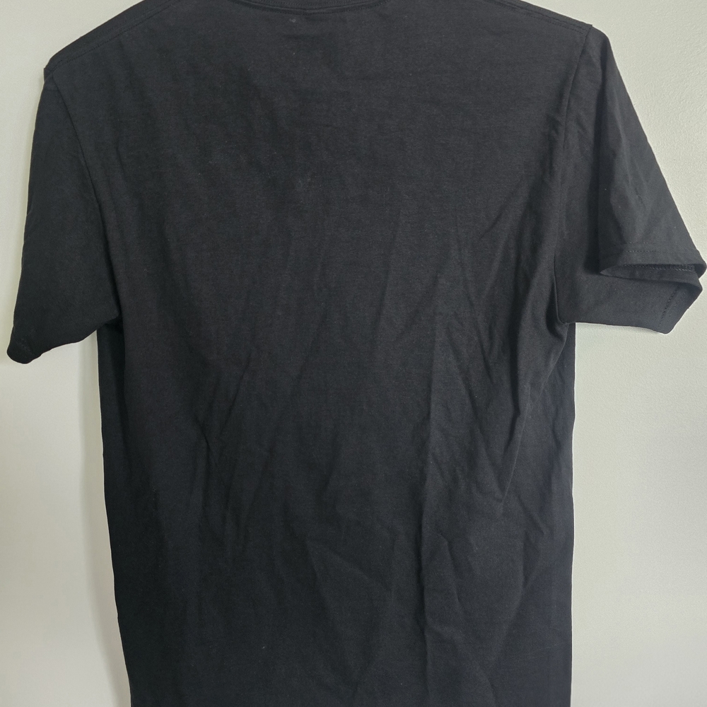 Black T-Shirt with Green and Pink Design - Picture 4 of 4